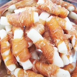 Natural Pure Fresh Dried Chicken Wrapped Cheese Sticks Pet Food Dog Treat Cat Snack