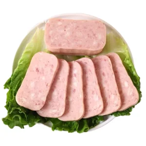 New Taste Factory Supply Salt Preserved Chopped Pork Canned Lunch Meat 198g Camping Food