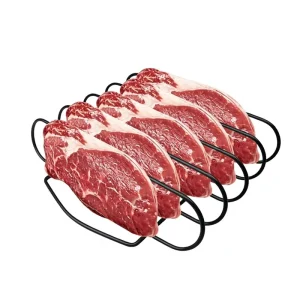 Non Stick Painted High Temperature Resistant Strong Sturdy Steak Rack Barbecue Grill for Steak Lamb Chop Roast Chicken