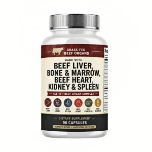 OEM Beef Organ Complex Capsules Containing Beef Liver Beef Bone Beef Bone Marrow Beef Heart Beef Kidney & Beef Spleen