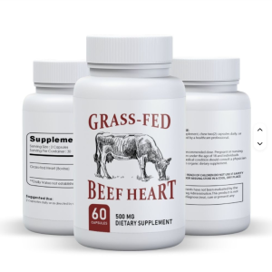 OEM Grass Fed Beef Heart Capsules Support Bovine Heart Supplement for Adults