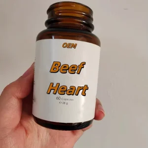 OEM ODM Supplement Private Label Grassfed Beef Organs Pills Natural Beef Heart Capsule Supports Heart
