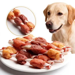 OEM Organic Meat Twisted Sticks Custom Chicken Duck Liver Dog High Protein Dental Chew Treats All Ages Pet Food Factory Export