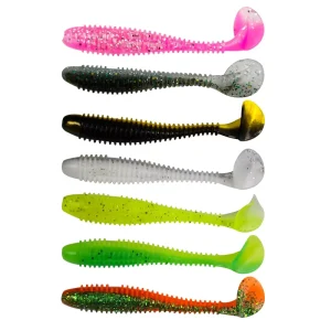 OEM PVC Soft Fish Lure 5.5CM 6.5CM 7CM T Tail for Seawater and Freshwater Fishing for Rivers Lakes and Streams