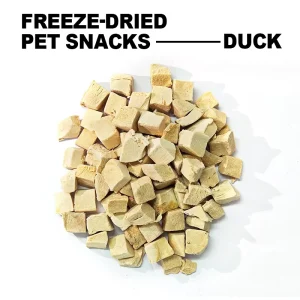 OEM Pet Treats Wholesalers Duck High Quality Duck Meat Natural Diced Chicken Duck High Protein Freeze Dried Snack Cat Dog Food