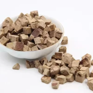Organic Freeze Dried Beef Liver Cubes Dehydrated Dog & Cat Training Treats High Protein Grain Free OEM Service