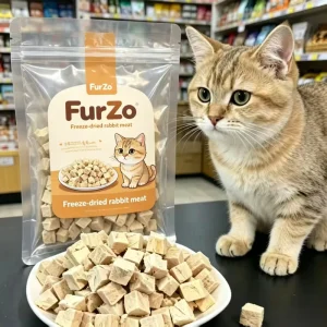Organic Freeze Dried Rabbit Meat Treats for Cats Dogs 100% Natural Single Raw Material High Protein Low Fat Clean Teeth Foodcat