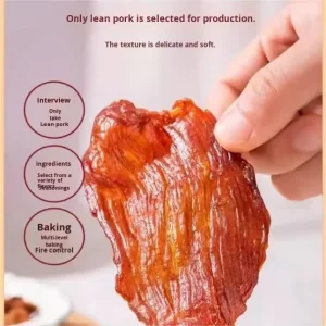 Original Cut Dried Spicy Pork Jerky with Spices 80g Bag HACCP Certified Snack Food Internet Celebrity