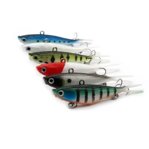 PVC Forktail Soft Lure Fishing Bait Artificial Soft Bait with Vibration for Trout Printed Float Fishing in River Lake Stream