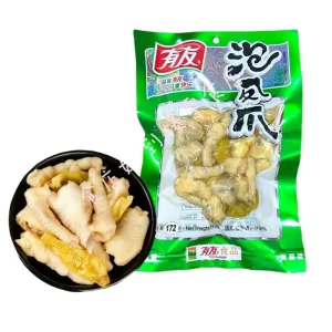 Pickled Pepper Chicken Feet 172g Spicy Chinese Snack Soft Texture Vacuum Packed 35 Bags Ready-to-Eat