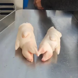 Pig Feet Commercial Stainless Steel Motorized Bearing Half Cutting Bone Cutter for Pig Feet Pork Trotter Splitting 380V High