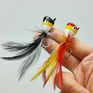 Popper Fly Float Bait for Perch Snakehead Bass Fishing Lure and Fly Fishing Techniques for River and Lake