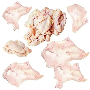Premium Good Quality Frozen Chicken Skin Halal Certified Fresh & Clean Crispy Snacks Box Food Processing Bulk Supply
