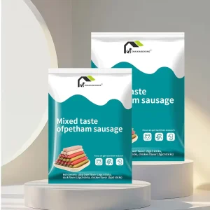 Premium High Protein Fresh Meat Pet Ham Sausage Snacks Four Flavors Additive Free No Artificial Non Organic Dog & Cat Treats