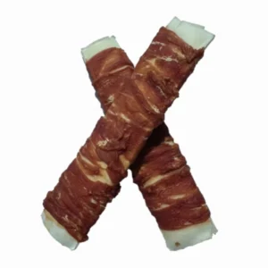 Private Label Chicken Duck Wraps Rawhide Rib Pet Dry Food Dog Snacks