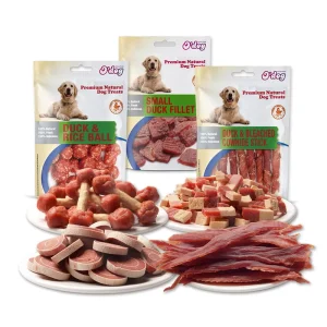 Private Label Dog Snacks Custom Duck Jerky Natural Dog Treats Snack Dog