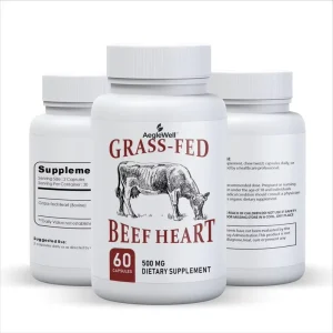 Private Label Grass Fed Beef Heart Capsules Support Bovine Heart Supplement for Adults