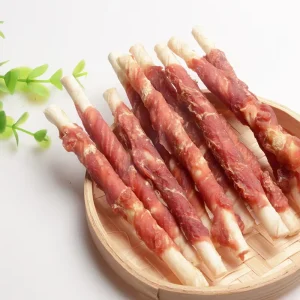 Promotional Top Quality Factory Direct Sale Dog Food Pet Treats Duck Cowhide Stick For Dog Chew