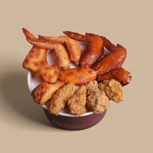 Realistic Dummy Fried Chicken Wing and Leg Mockup Prank Food Toy Fake Drumstick Prop Gag Gift