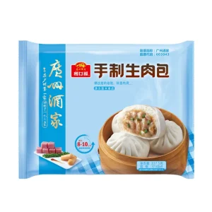 Restaurant Cantonese Style Morning Tea Dim Sum Savoury Fresh Meat Handmade Pork Steamed Frozen Bun for Children