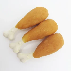 Rich Calcium Nutrition Easy Digestion Bulk Food Pet Snack Dog Treat Dried Drumstick Shape Chicken Puree Calcium Bone