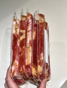 Seven Layer Co Extruded PE Stretch Film High Barrier Beef Resistant Glossy Surface Ham Slices Stretch Film