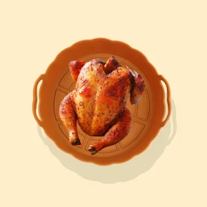 Silicone Air Fryer Basket Reusable Air Fryer Liner for Healthy Cooking