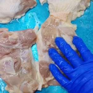 Simple and Diverse Cooking Options Include Chicken Leg Meat with Skin But Without Bones