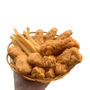 Simulation Chicken Wings Fried Nuggets Faux Meat Window Display Model Promotional Set Meal Chicken Chips