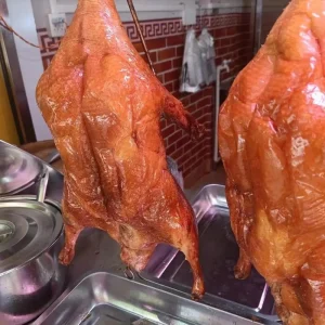 Small White Striped Duck That Can Be Used for Making Crispy Duck Skin