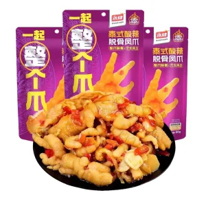 Spicy Casual Snacks Braised Snacks Thai Style Sour and Spicy Boneless Chicken Feet 60g bag