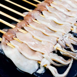 Squid Half Plate Skewers