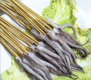 Squid Tentacle Skewers