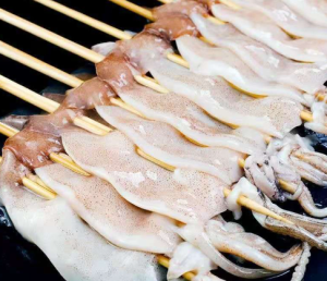 Squid Whole Skewers