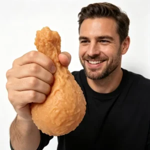 Squishy Fried Chicken Drumstick Sensory Fidget Toys Kids Adults Stress Relief Flour Toys