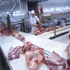 Stainless Steel Pork Beef Meat Cutting Conveyor Line