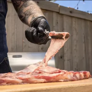 Stainless Steel Rib Skinner and Membrane Remover Easy BBQ Accessory for Poultry and Meat Helps with Rib Prep