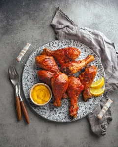 Stir Fried BBQ Orleans Roasted Leg Hero Fast Food Roasted Chicken Legs