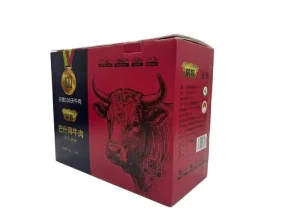 Stone Paper Food Grade Beef Shipping Box for Fresh Meat Distribution