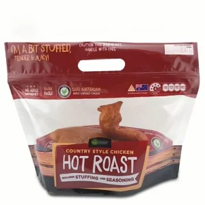 Supermarket Custom Printed Disposable Non Shrink Plastic Sealed Bag for Frozen Whole Chicken Milk Pet Food Chewing Gum Sushi