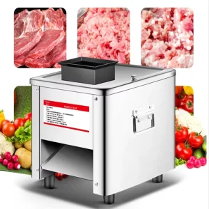 Table Top Electric Commercial Stainless Steel Shredder Section Dice Meat Cutter Seaweed Mushroom Machine