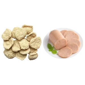 Textured Vegetable Protein TVP Low Fat Textured Soy Protein Vegetarian Meat Pork Customizable Soy Protein Shape