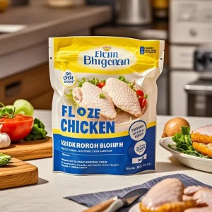 Transparent Window Chicken Wings Zipper Pouch Mylar Packaging for Freshness and Flavor