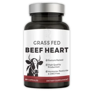 Vitahealthy OEM ODM Beef Heart Capsules Grassfed Beef Heart Supplement for Adults Heart Supports Halal GMO Free