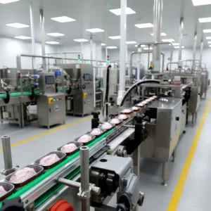 Whole Plant Conveyor Line Cooked Food Processing Stewed Meat Sterilization Packaging Equipment Meat Canned Meat Processing Line