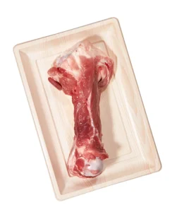 Wood Grain Printing Food Packaging Blister PET PP Disposable Frozen Beef Lamb Meat Seafood Container Plastic Food Tray