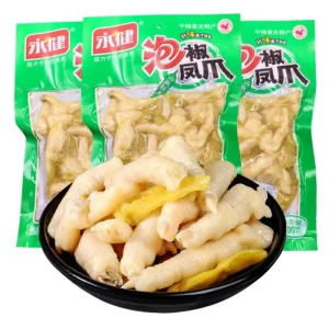 Yongjian Spicy Casual Snacks Braised Chongqing Specialty Mountain Pepper Flavored Soft Chicken Feet 200g bag Ready Eat