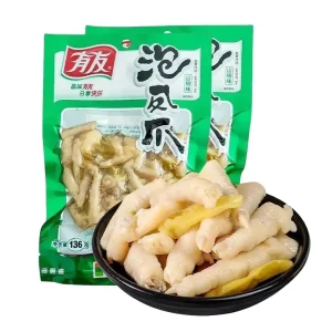 Youyou Pickled Pepper Chicken Feet Mountain Pepper Flavored Soft Texture Ready to eat 172g Bagged Chicken Feet